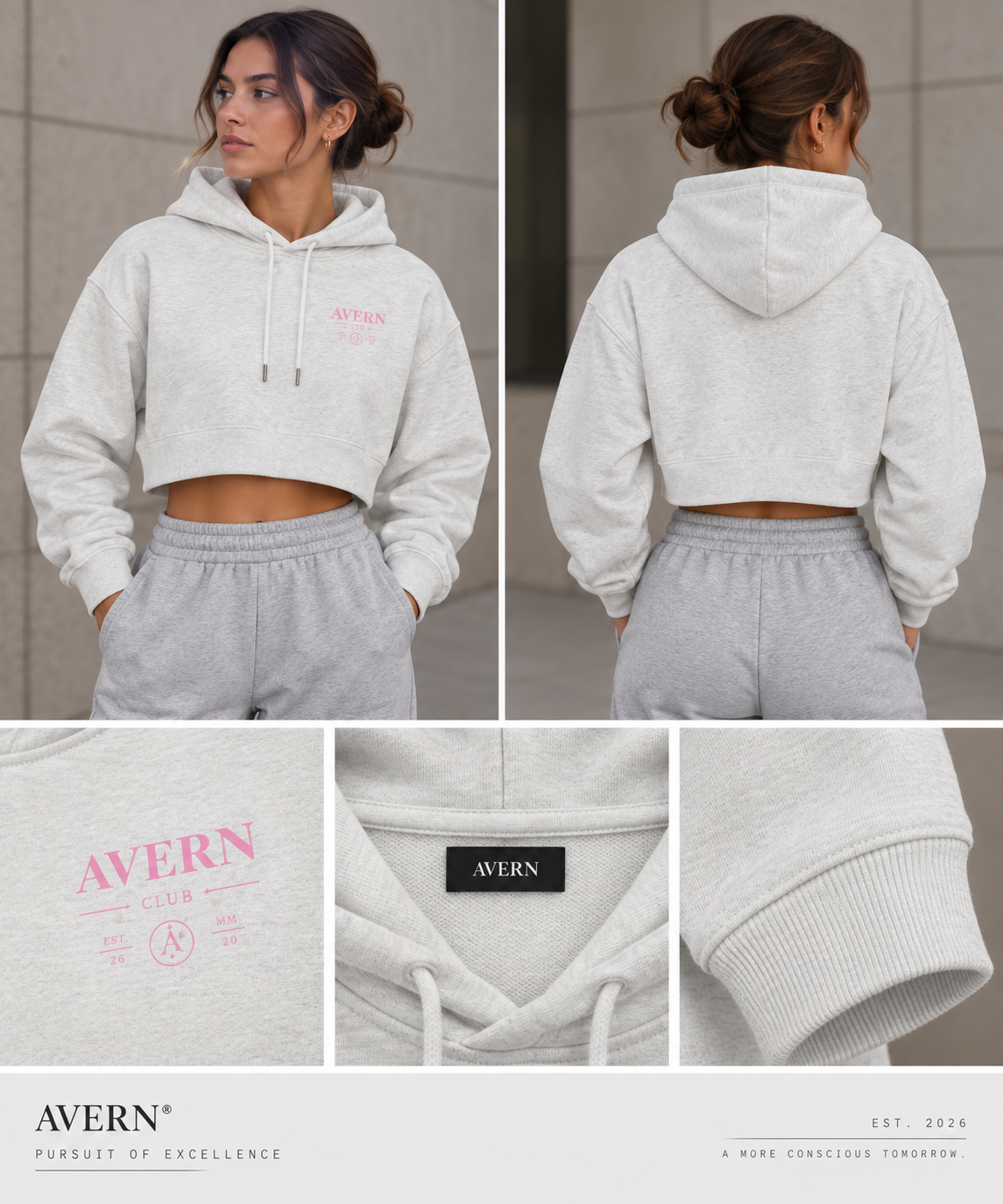 AVERN Luma Cropped Hoodie