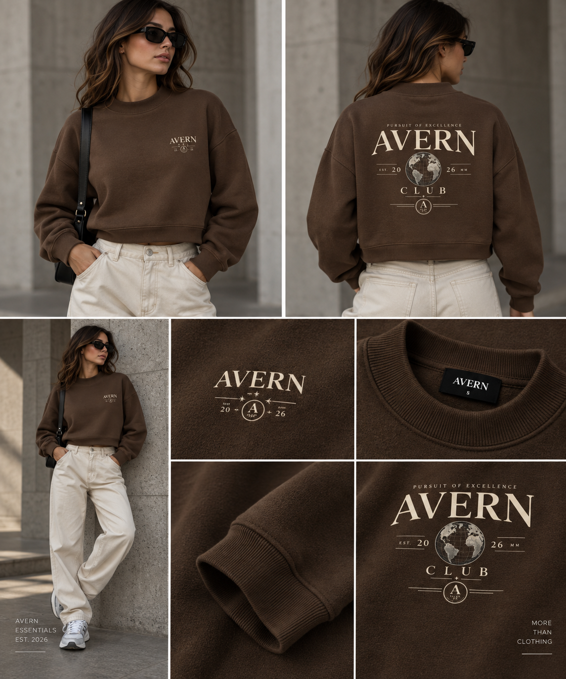 AVERN Vale Cropped Sweatshirt