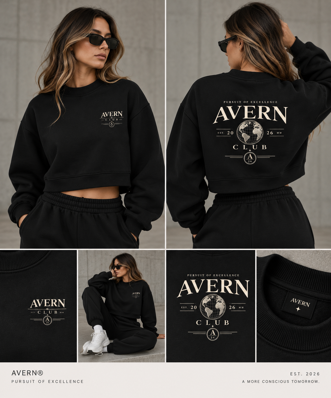 AVERN Vale Cropped Sweatshirt